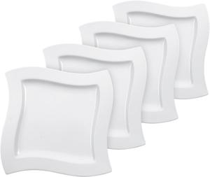 Набор тарелок обеденных Villeroy & Boch NewWave, 4 предмета, 27 см, белый