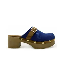 Синие веганские джинсовые сабо из мягкой ткани Thies 1856, синий