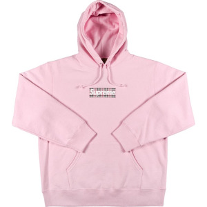 Толстовка Supreme x Burberry Box Logo Hooded Sweatshirt 'Light Pink', розовый