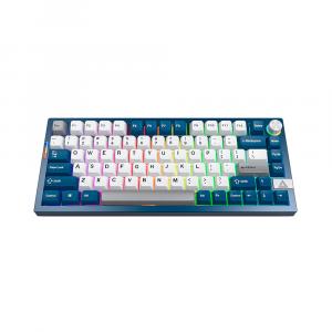 Игровая беспроводная клавиатура MONTECH MKey PRO TKL, Yellow Switch, синий/белый,  английская раскладка