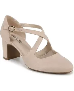 Женские туфли-лодочки Tracy на перекрестных ремешках с квадратным каблуком Lifestride, загар/бежевый