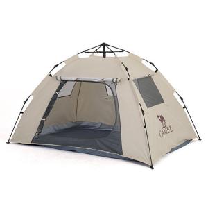 Палатка для кемпинга с автоматической установкой Press and Pop Up Однокомнатная для парка и отдыха на природе CAMEL, Cheese Color