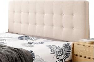 Подушка-подголовник для кровати LIANGJUN, мягкий чехол для двуспальной кровати, большая подушка-подголовник, поясница из льняной ткани, подушка для чтения с губчатым наполнителем, чехол для стирки, 9 цветов, индивидуальный размер. CHIAPERINI, Beige