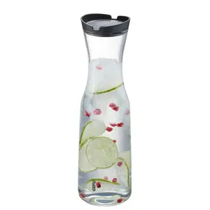 Графин GEFU "SMARTLINE", (2 шт.), боросиликатное стекло выдувное, крышка ароматонепроницаемая, цвет Transparent