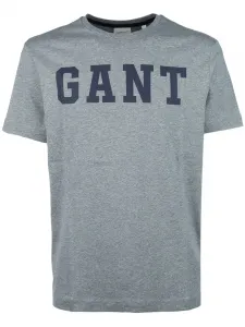 Футболка с логотипом Gant, серый