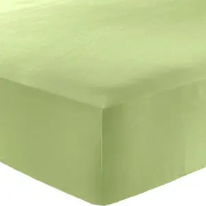 Простыня на резинке Landsberg" лаймово-зеленый 90x190 см - 100x200 см" Erwin Müller