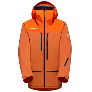 Mammut Мужская горнолыжная футболка Eiger Ski Top, цвет пыльно-оранжевый, ярко-оранжевый, разноцветная