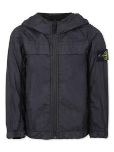 Куртка с капюшоном и значком компаса Stone Island Junior, черный