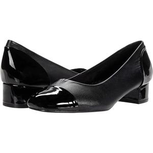 Туфли-лодочки Trotters Daisy, черные, кожаные, квадратный носок, каблук-блок, RHS6021 Trotters, черный