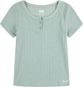 Футболка Levi's для девочек из трикотажа в рубчик, Blue Surf