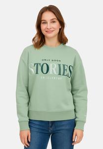 Толстовка Sublevel SCHRIFTZUG GOOD MOOD CLUB VORNE, Grün-2/Mottled Light Green