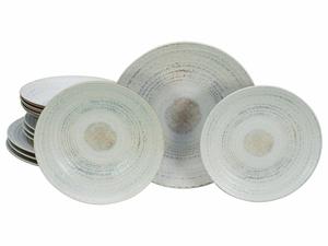 Набор посуды «Крем Неаполь» (белый), 12 предметов Creatable, кремовый