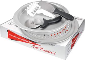 Набор для пиццы Fat Daddio's PZT, серебристый / черный / белый