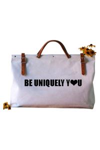 Женская холщовая дорожная сумка Be Uniquely You в натуральном цвете Forestbound