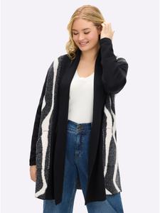 Кардиган черного и бежевого цветов sheego