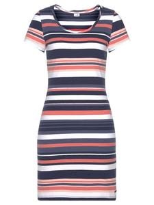 Платье-рубашка в сине-розовую полоску Kangaroos