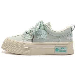 Влагопоглощающие износостойкие низкие скейтерские кроссовки women's Far waves, Turquoise