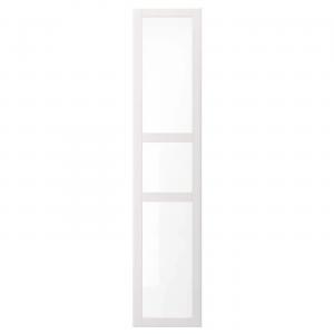 Дверь с петлями TYSSEDAL IKEA, 50x229 см, цвет white/glass