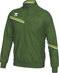 Мужская толстовка ERREA (ERICK) на молнии, с карманами и антистатическими свойствами , белый/зеленый