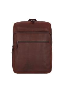 Антикварный кожаный рюкзак Avery 44 см с отделением для ноутбука BURKELY, коричневый