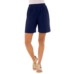 Женские шорты мягкого трикотажа больших размеров Roaman's, темно-синий