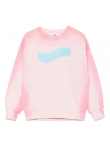 MSGM Kids толстовка с круглым вырезом, розовый