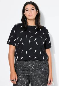 Футболка Studio Untold BLITZ-MUSTER HALBARM, Black