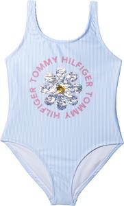 Слитный купальник Tommy Hilfiger Girl's Daisy Sequin (для детей старшего возраста), Blue Bell