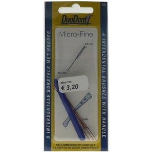 Duodent Micro Fine 0,5 мм - 6 шт - межзубная щетка
