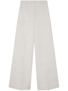 Stella McCartney шерстяные расклешенные брюки с завышенной талией, белый
