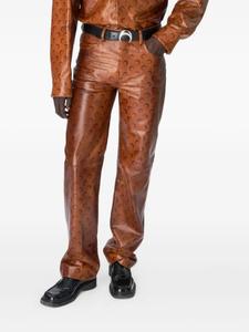 Marine Serre брюки Moon, коричневый