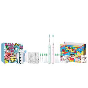 Электрическая зубная щетка для взрослых Sonic, мини-насадка, мягкие щетинки для защиты десен HX2421 подарочный набор PHILIPS, зеленый