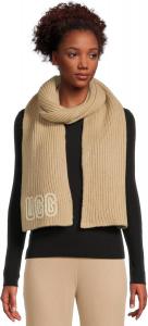 UGG женский шарф Crafted Chunky Rib, White Pepper