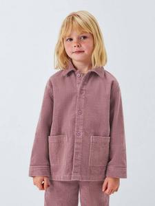 Детская куртка-рубашка из вельвета John Lewis, Pink