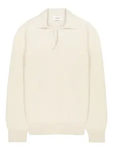 Свитер с ребристым воротником Laneus, кремовый