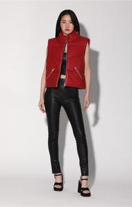 Жилет Landon, красный - стеганая кожа Walter Baker