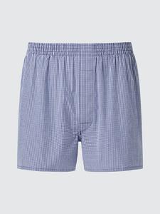 Тканые трусы (клетка гингем) Uniqlo, 65 blue