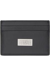 Кожаный держатель для цифровых карт Mm6 Maison Margiela, черный