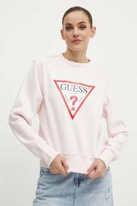 Guess, толстовка, розовый