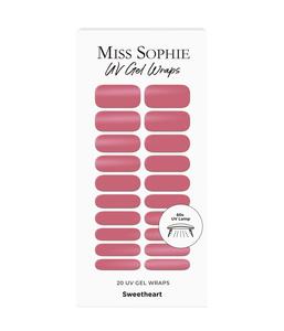 Фольга для ногтей Miss Sophie UV Gel Wraps Sweetheart, Sweetheart, 20 шт.