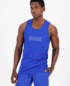 Мужская майка Beach Logo Hugo Boss, синий