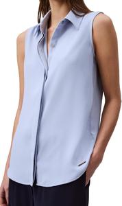 Женский креповый топ без рукавов на пуговицах от Calvin Klein Jeans, Zen Blue