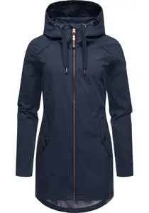 Верхняя куртка Ragwear "Mondda" с капюшоном, шикарная женская переходная парка с мелкими деталями, цвет морской волны