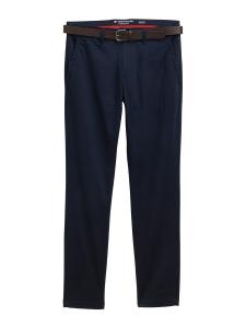 Узкие брюки-чинос TOM TAILOR, темно-синий