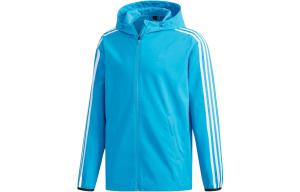 Куртка Adidas Stripe Athleisure Casual Sports Hooded, синий
