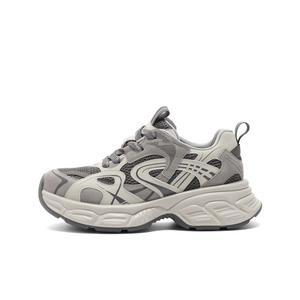 Нескользящие и износостойкие легкие низкие кроссовки на массивной подошве для женщин BELLE, Light Gray