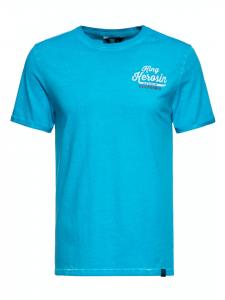 Футболка King Kerosin Oil Washed Speedshop King Kerosin синего цвета