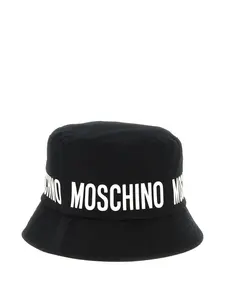 Панамка с логотипом Moschino Kids, черный