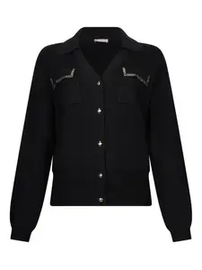 Кардиган с накладным карманом Liu Jo, черный