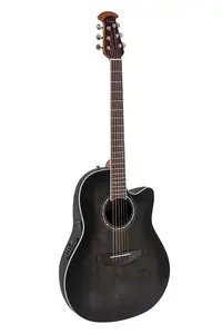 Электроакустическая гитара Ovation CS24P-TBBY-G Celebrity Standard Traditional Plus с вырезом посередине, прозрачный черный градиент с фактурой древесины
